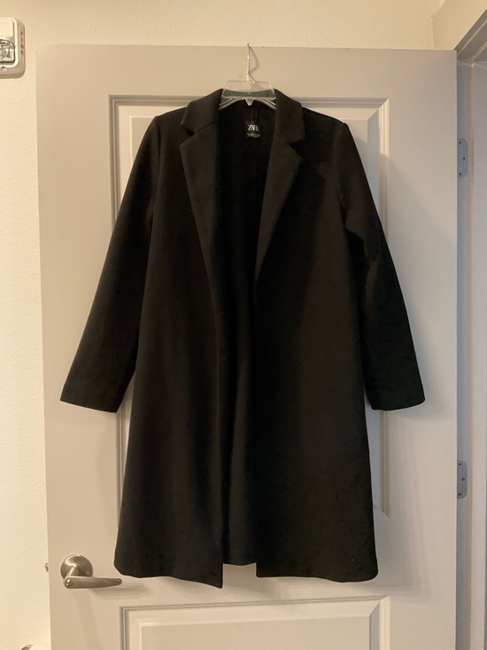 Zara Jackets & Blazers - Zara Black Long Coat